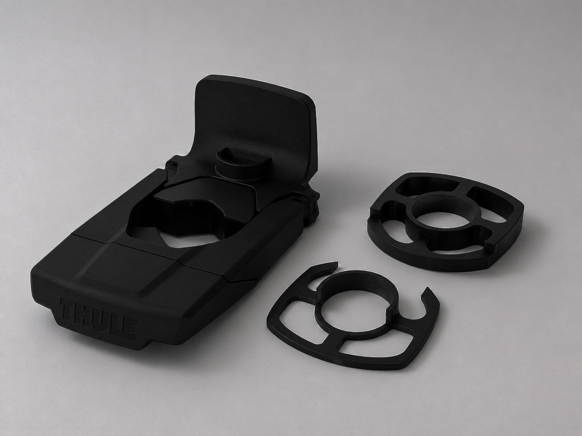 Thule Yepp adapter voor een kinderzitje op Veloretti TWO